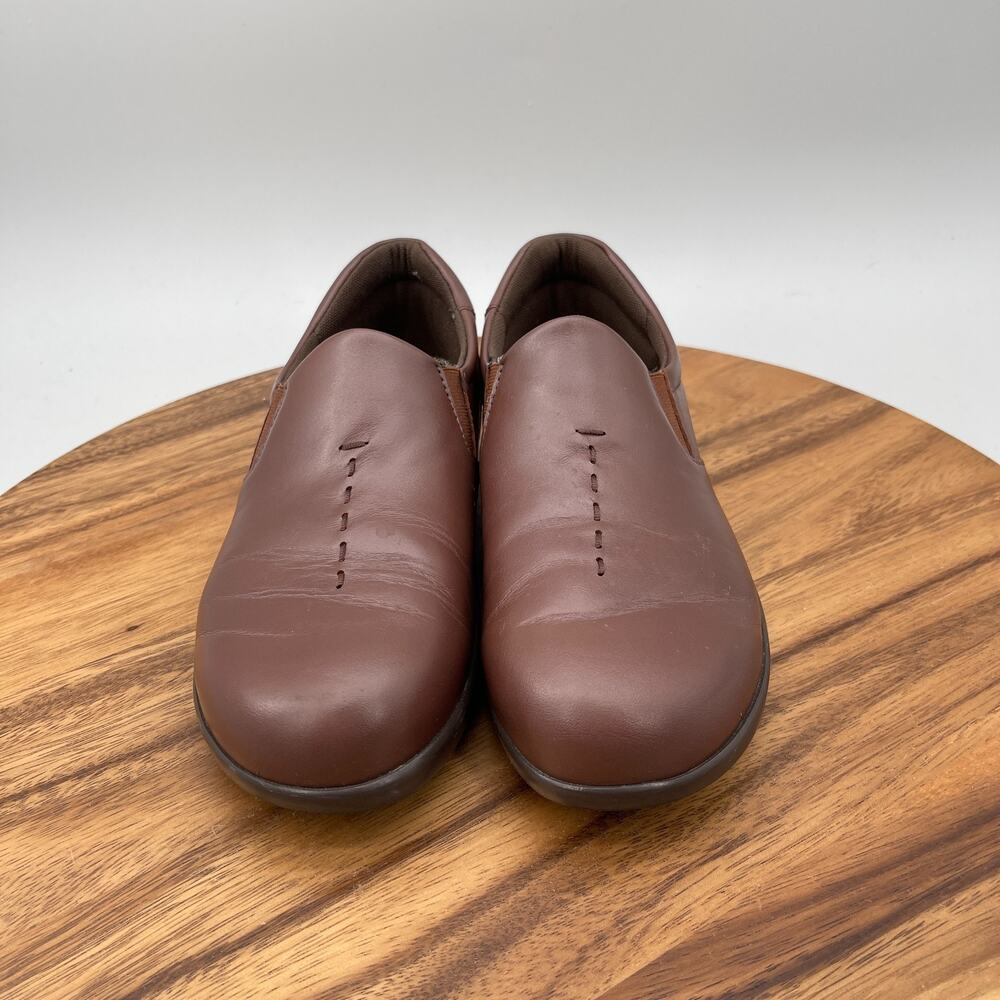 SAS Shoes Womens Size 5.5 M Brown Leather Casual Comfort Walking Slip On Loafer - Picture 2 of 9